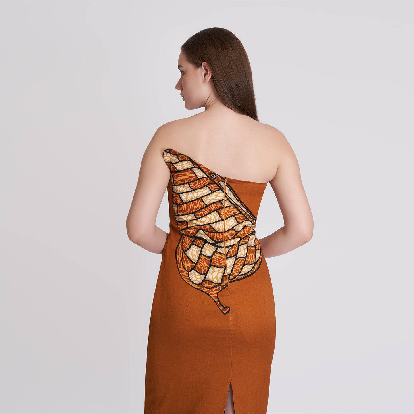 ORGANIC LOTUS SILK BUTTERFLY DRESS