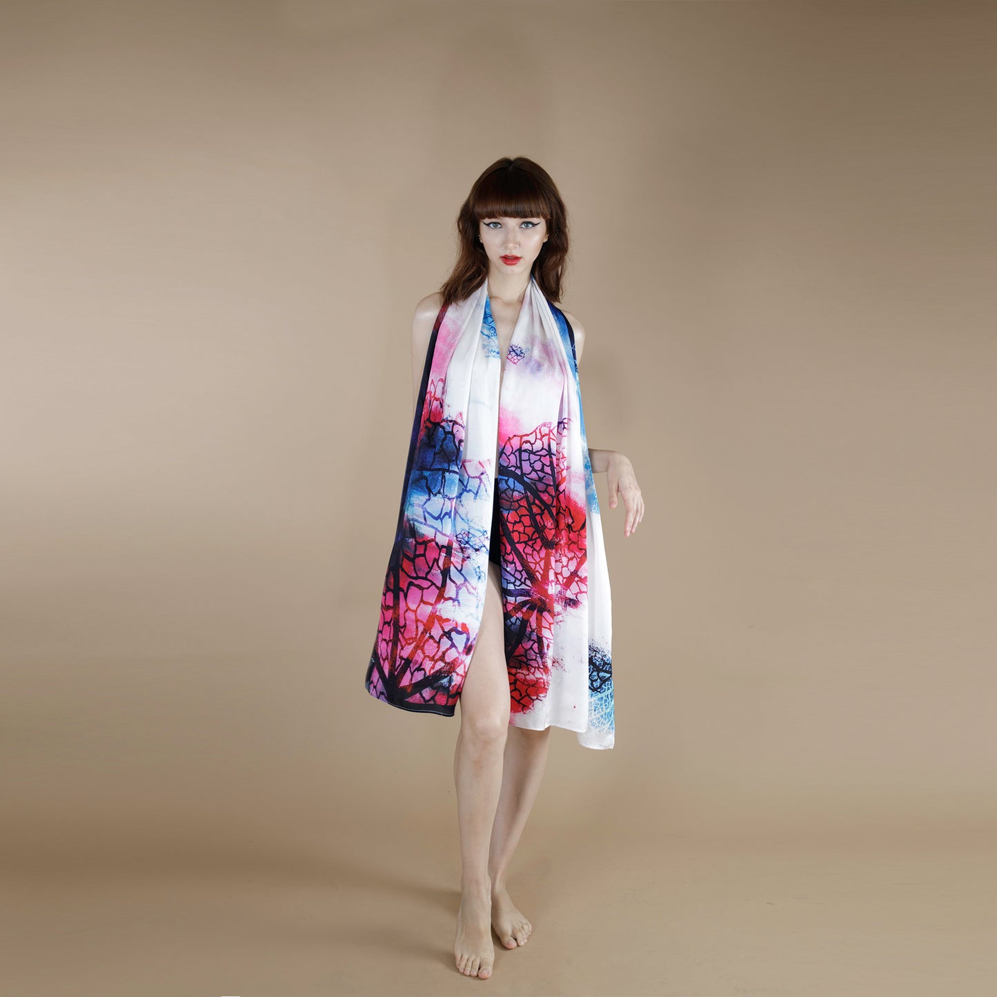 PETUNIA ROSE PETAL SCARF