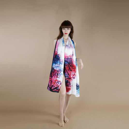 PETUNIA ROSE PETAL SCARF