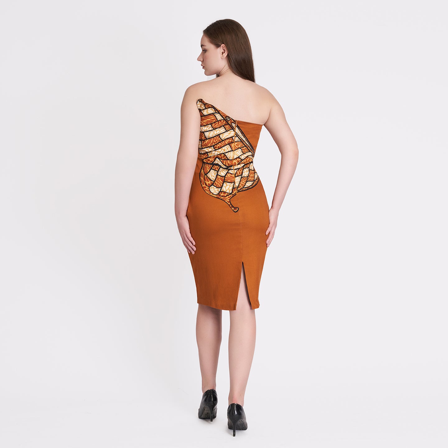 ORGANIC LOTUS SILK BUTTERFLY DRESS