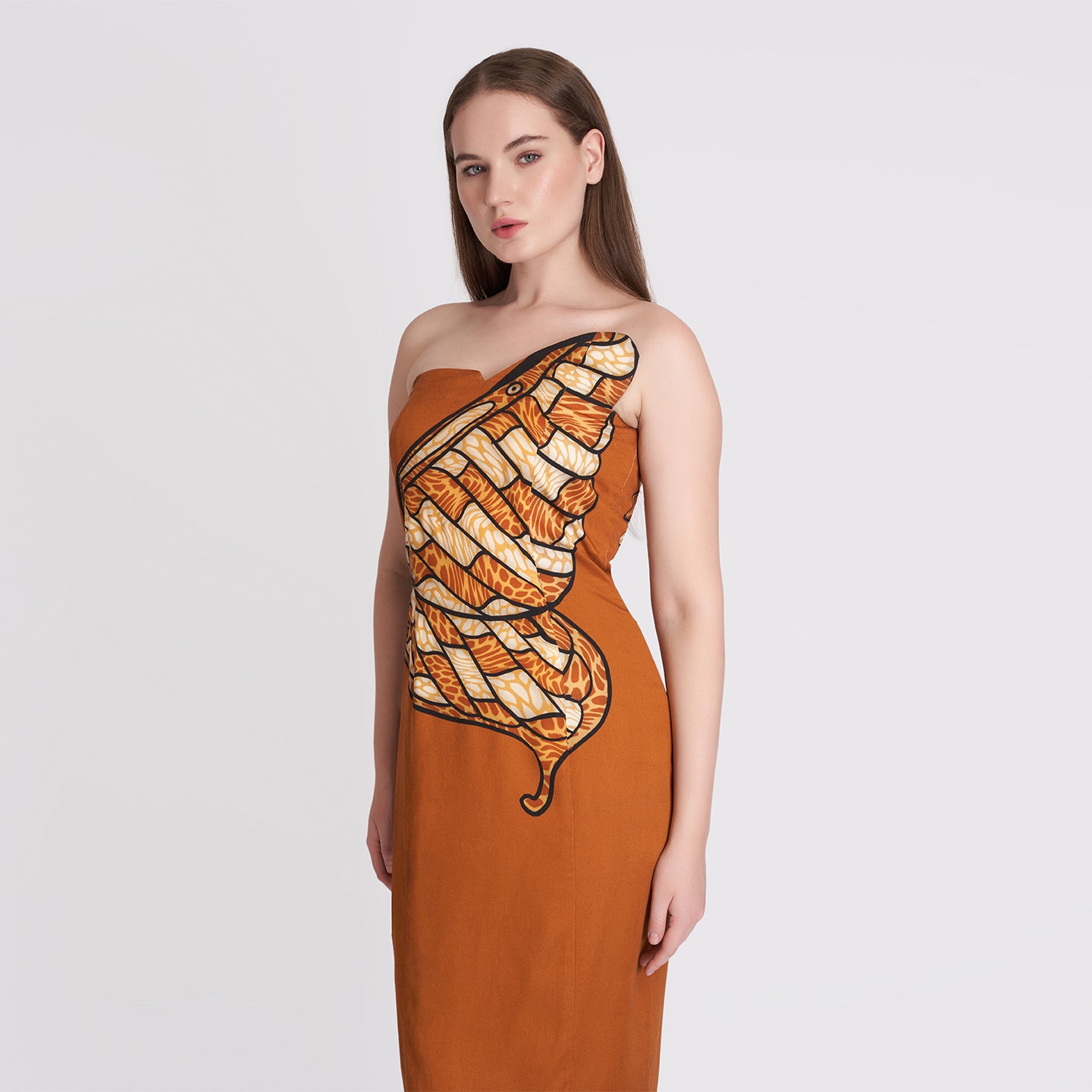 ORGANIC LOTUS SILK BUTTERFLY DRESS