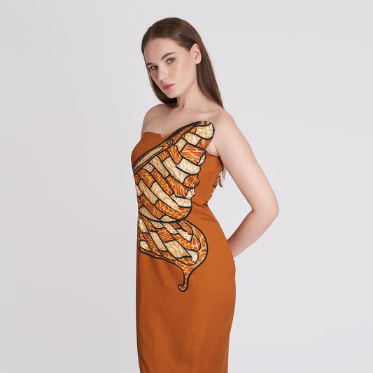 ORGANIC LOTUS SILK BUTTERFLY DRESS