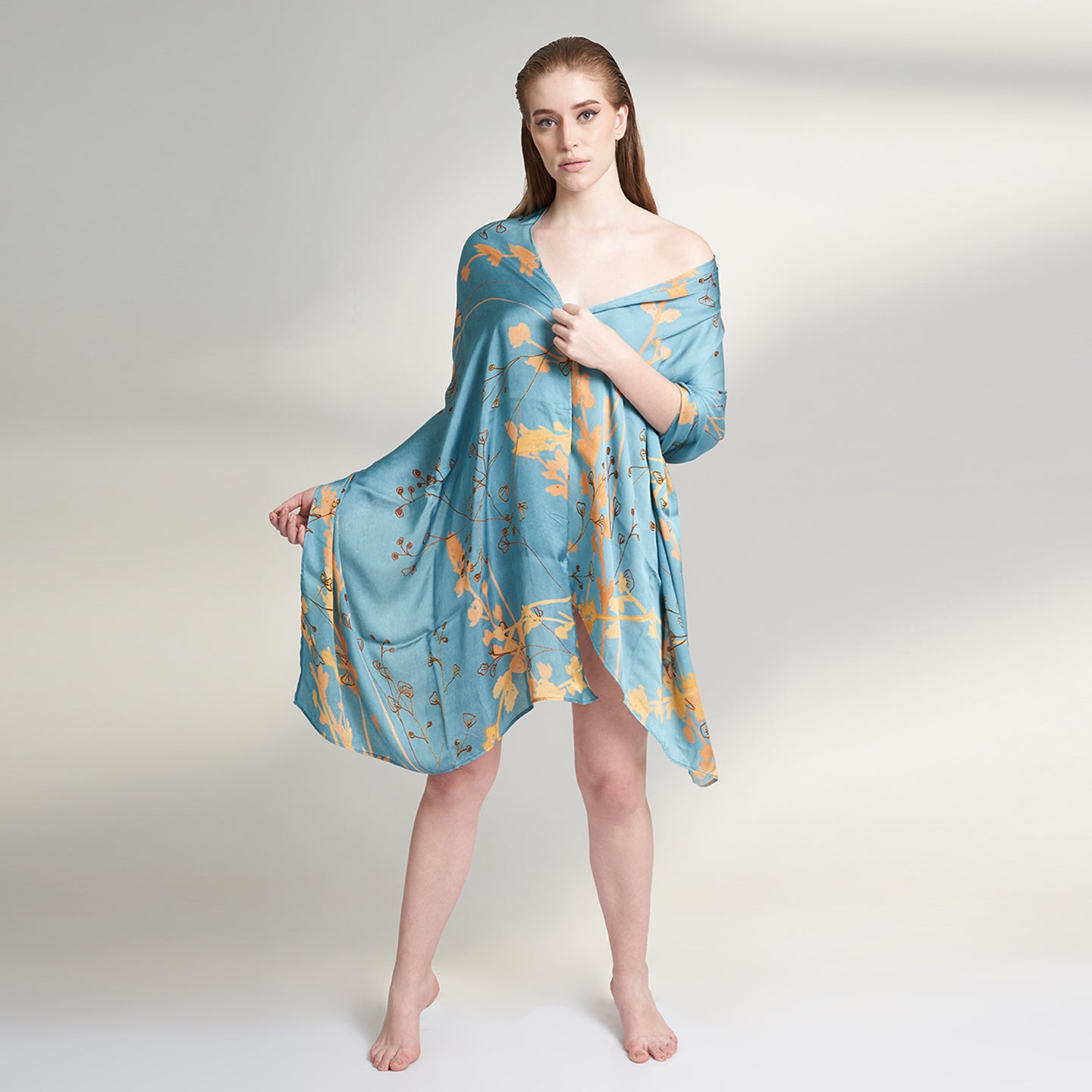 ORGANIC MULTICOLOR SCARF FOR WOMENS