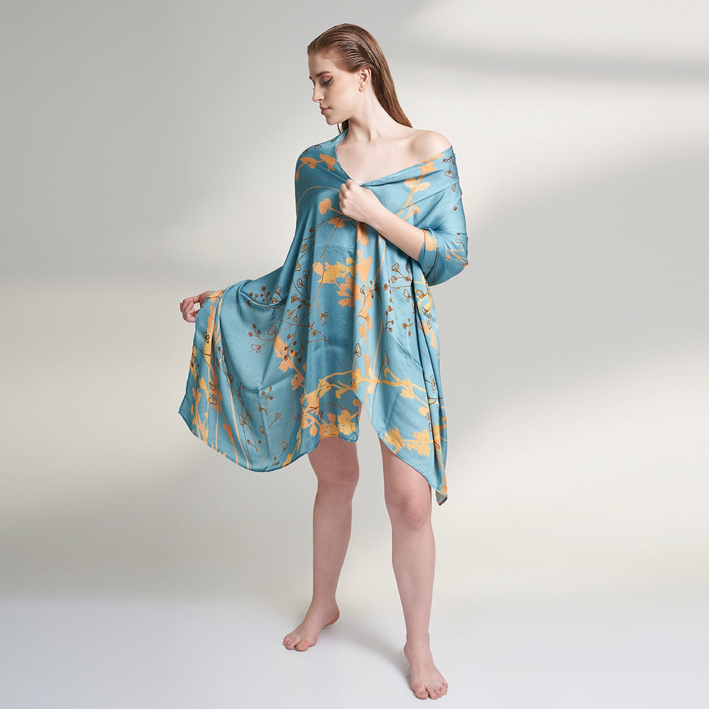 ORGANIC MULTICOLOR SCARF FOR WOMENS